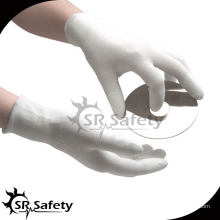 SRSAFETY Nylon Fingerspitze beschichtete weiße PU Schutzhandschuhe